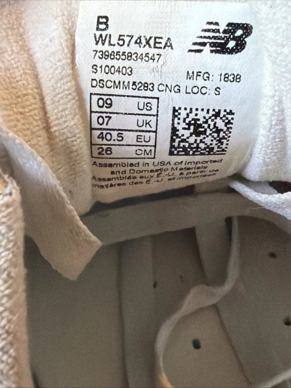 NEW BALANCE 574 Sneakers Copper Neo Flame Women’s 9 - Picture 8 of 8